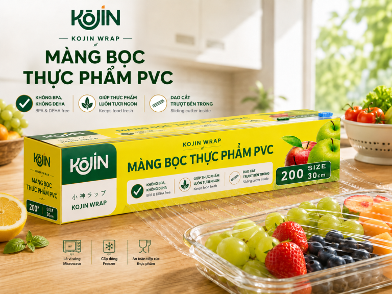 Màng Bọc Thực Phẩm PVC Kojin K200E - 30cm x 40m