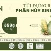 Bao bì túi rác phân hủy sinh học Kojin làm từ tinh bột và vỏ trấu cà phê - 4 cỡ 35x60, 45x55, 55x65, 65x78cm